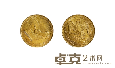 清·1834年墨西哥金币 直径：34mm
数量：1