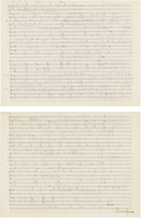 理查德·施特劳斯  歌剧《达娜厄的爱情》创作手稿