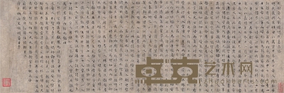 文征明  楷书  杨氏墓志铭卷 68×22cm  