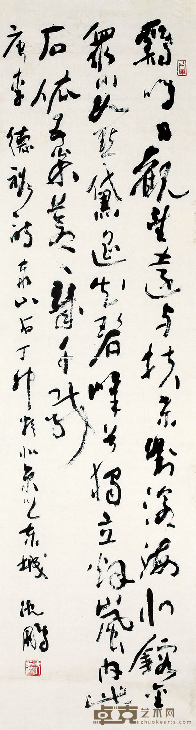 沈鹏 书法 178cm×47.5cm 约 7.5 平尺