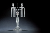 二十世纪制 巴卡拉（BACCARAT）女神饰水晶烛台