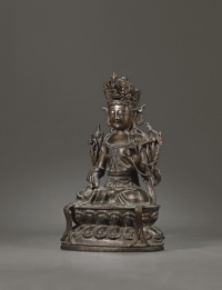 明·“正德八年”款铜观音菩萨坐像
