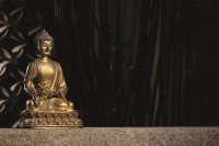 清康熙·铜鎏金释迦坐像