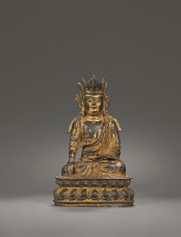 明·铜宝冠释迦坐像
