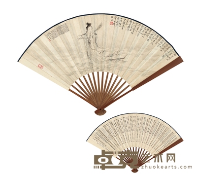 蔡 铣 沈有壬  等　洛神图·楷书洛神赋 49×18cm 