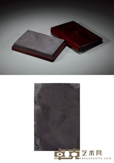 云蝠纹平板端砚 23×5.8×2.4cm