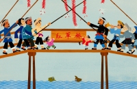 上海美术电影制片厂 《红军桥》动画原稿一帧