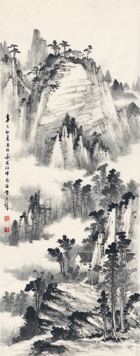 黄君璧 夏山云树图