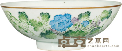 民国·仙槎款花卉纹碗 D:16cm