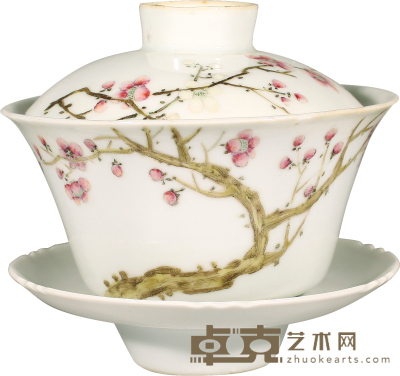 民国·粉彩梅花纹茶碗 D：11cm