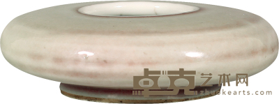 清·中期豇豆红釉水盂 D：9cm