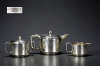 装饰艺术时期（ART DECO）蒂芙尼(TIFFANY&CO)纯银茶具三件套组