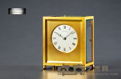 蒂芙尼(TIFFANY&CO)乌拉维尼(HOUR LAVIGNE)两问定制台钟 长:13cm 宽:8cm 高:15.5cm