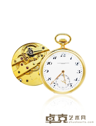 十九世纪制 江诗丹顿(VACHERON CONSTANTIN)18K黄金怀表 表径:46mm
