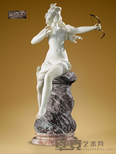佛朗索瓦·迪谢 狩猎女神阿尔忒弥斯 高:80cm 底部直径:27cm