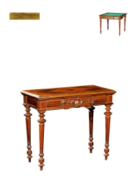 1880年制 保罗·索玛尼设计路易十五风格黑檀木多功能桌