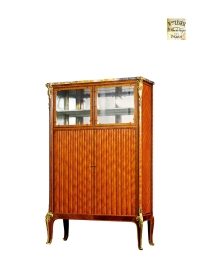 1880年制 迈森·克里格公司设计法国路易十五风格鎏金饰边柜