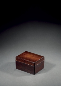 清·紫檀长方形盖盒