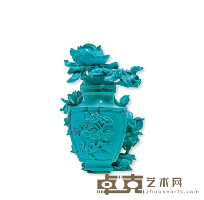 绿松石鼻烟壶摆件