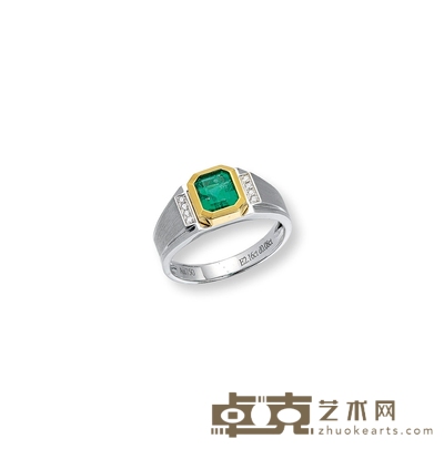 金镶祖母绿戒指