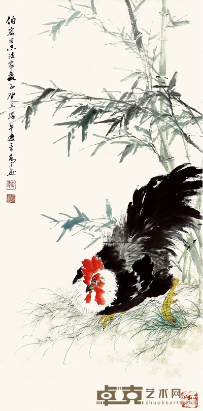 乔 木 平安大吉图 135.5×67cm