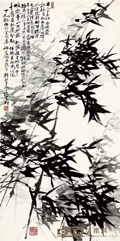 韩 敏 墨竹图 137.5×68.5cm