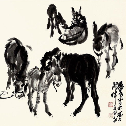 黄 胄 群驴图