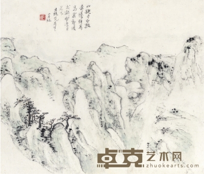 黄宾虹 青山峰壑图 39.5×34cm    