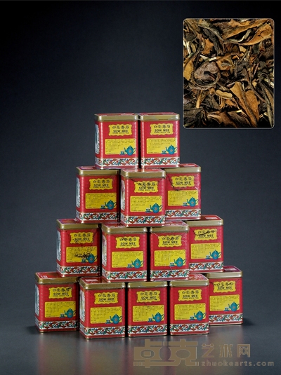 二十世纪九十年代·金龙牌白毫寿眉 规格: 二十罐,95g×20罐(净重)