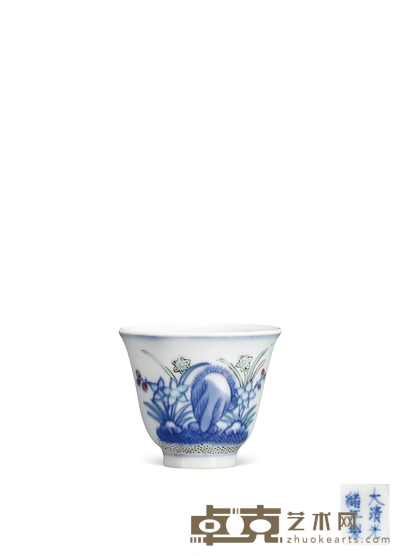 清光绪·斗彩花神杯 高：4.8cm 直径：5.8cm