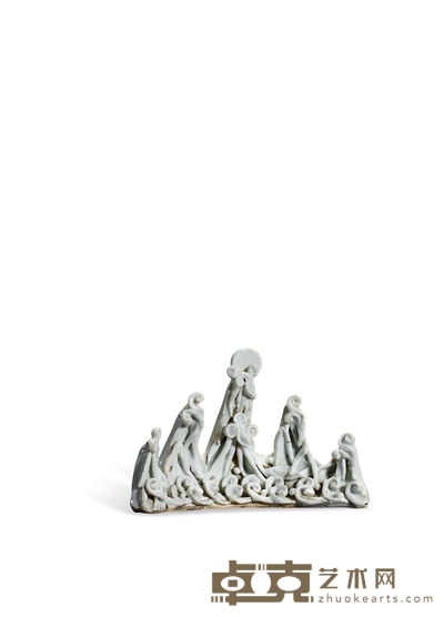 元·湖田窑五峰笔架 高:9.7cm 直径:15cm