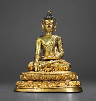 15世纪·铜鎏金阿閦佛坐像