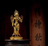 清乾隆·宫廷铜鎏金菩萨立像
