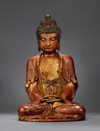 明·夹纻阿弥陀佛坐像
