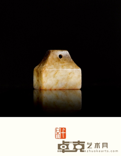 明·玉覆斗印 尺寸:20×20×19mm