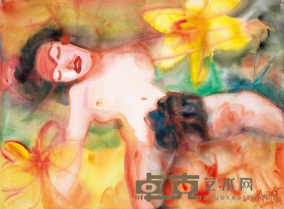 尹朝阳 女人花2 56×76cm