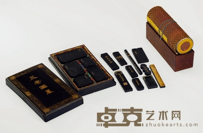清·翰苑清赏、五老图墨二套 尺寸不一 重量不一
