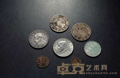 清-民国·银币一组七枚 直径：18.3-39mm
数量：7