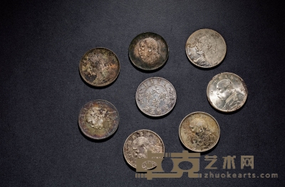 清-民国·银币一组八枚 直径：39mm数量：8