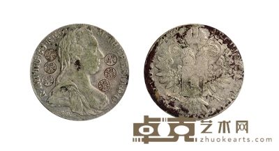 清·奥地利银币 直径：40mm
数量：1