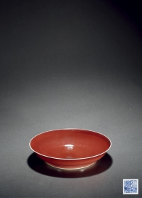 清乾隆·霁红釉盘