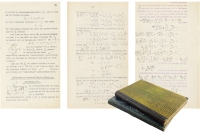 “原子弹之父”奥本海默之师马克斯·玻恩 哥廷根大学热力学与理论光学授课笔记二册