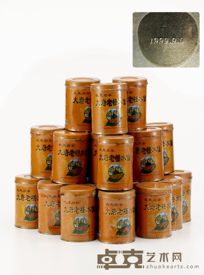 一九九九年·武夷山白云茶厂出品大岩老欉水仙 规格：二十三罐，净重：125g×23罐