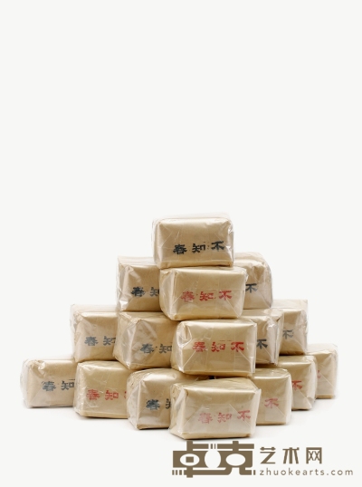 二十世纪九十年代末·庆顺金记“不知春”岩茶 规格：二十包，净重：120g×20包