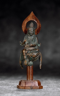 明•铜菩萨坐像