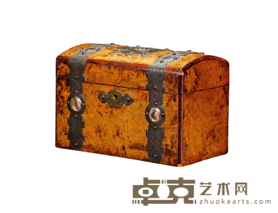 1930年制 云纹贝母镶嵌雪茄盒 长：24.5cm  宽：14cm 高：16cm