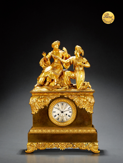1820年制 彭斯（PONS）波斯王子求婚记鎏金座钟