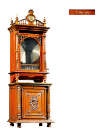 十九世纪制 德国Polyphon花环鸣钟饰定制音乐柜