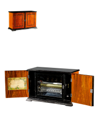 十九世纪制 瑞士开合式人偶饰单轴八音盒