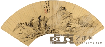 吴 宏 清溪山林图 50.5×16cm